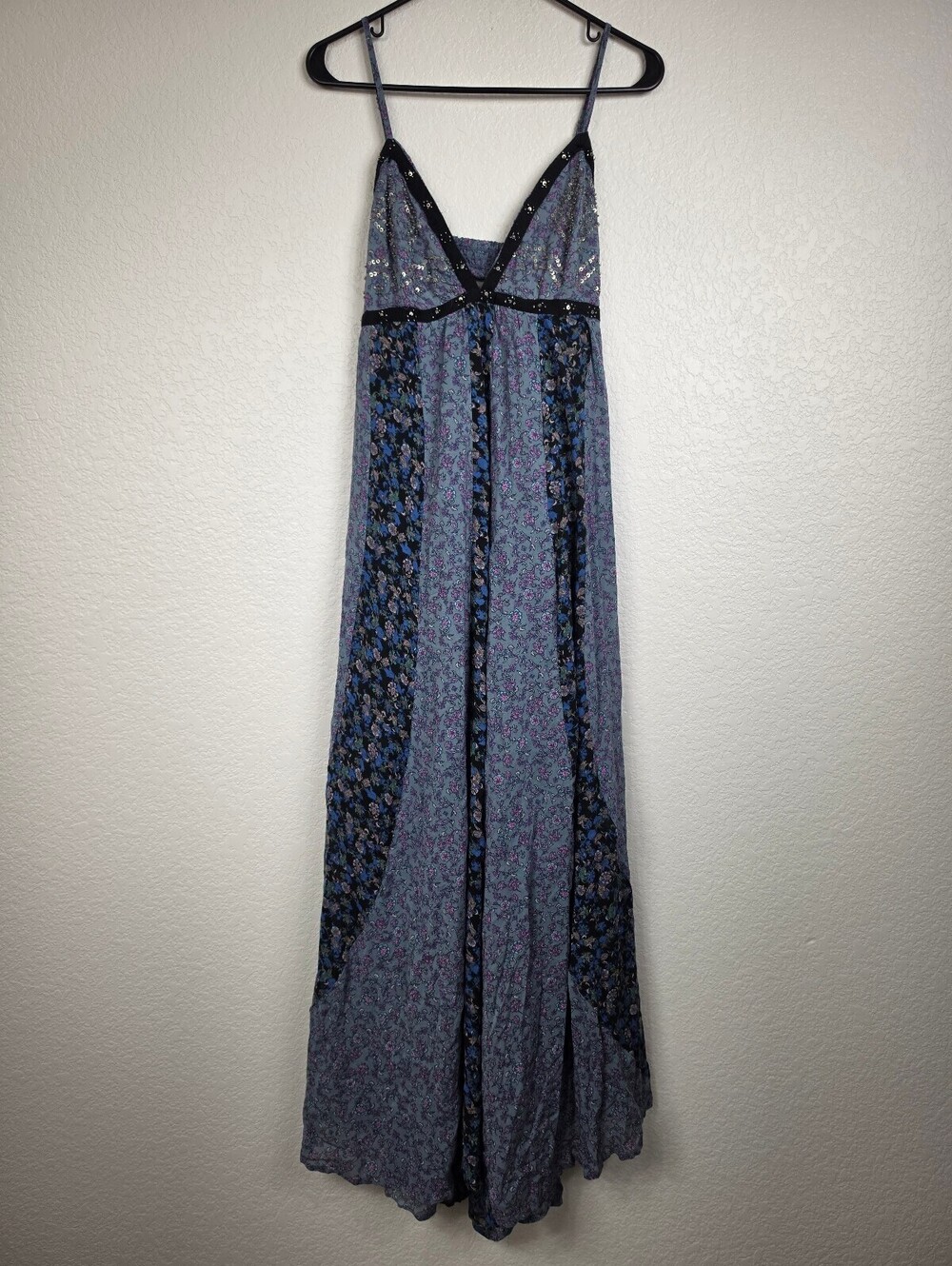 Free People Floral Sequin Maxi Dress